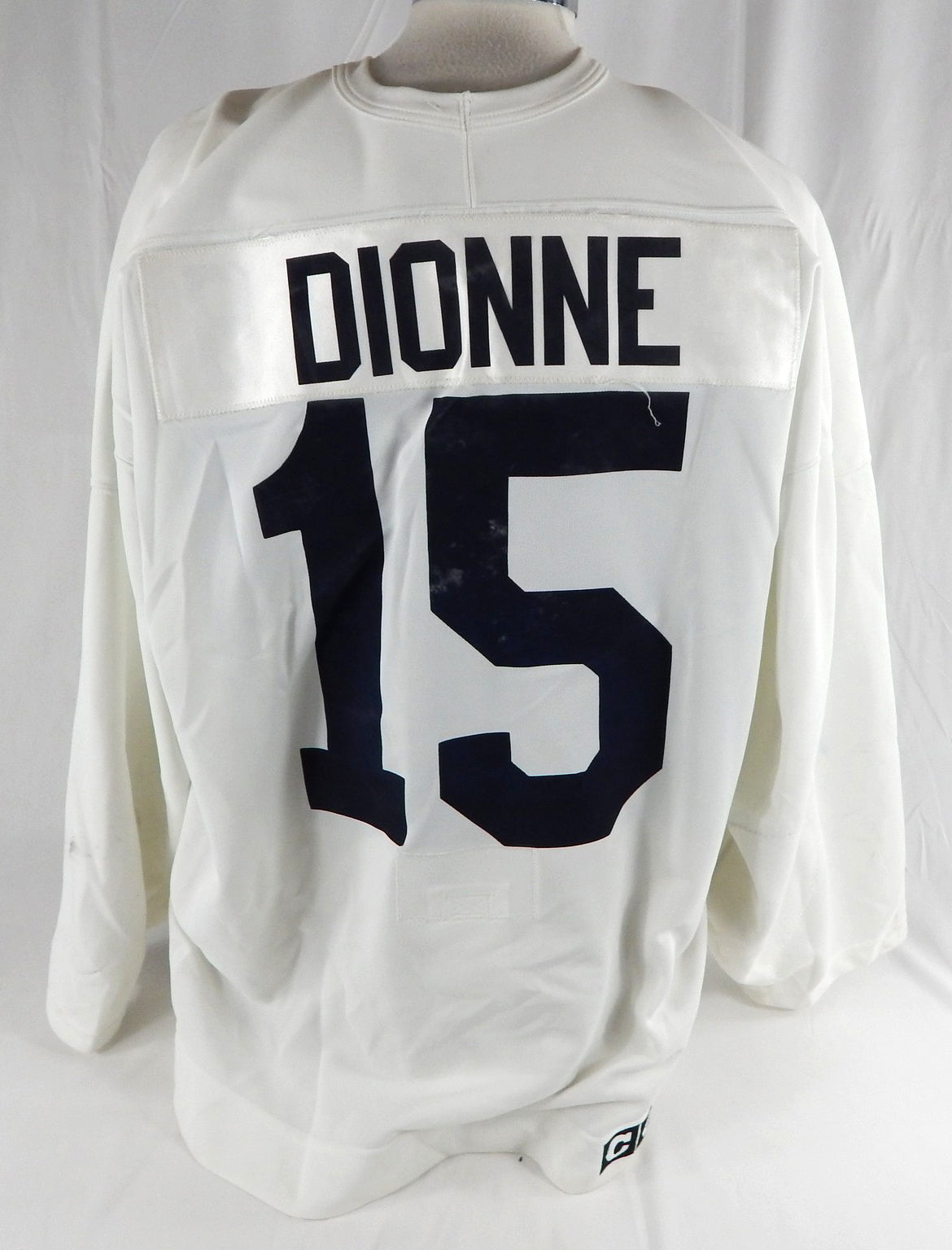 Late 1990s Florida Panthers Gilbert Dionne #15 Game Used White Practice Jersey 5 Pic2