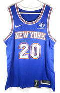 Kevin Knox II NY Knicks Nike Connect Swingman Retro Squarespace Jersey Blue 48 L