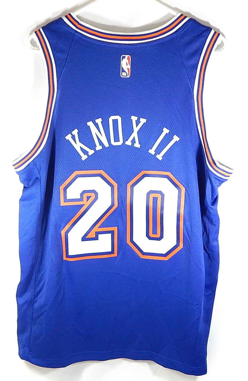 Kevin Knox II NY Knicks Nike Connect Swingman Retro Squarespace Jersey Blue 48 L Pic2