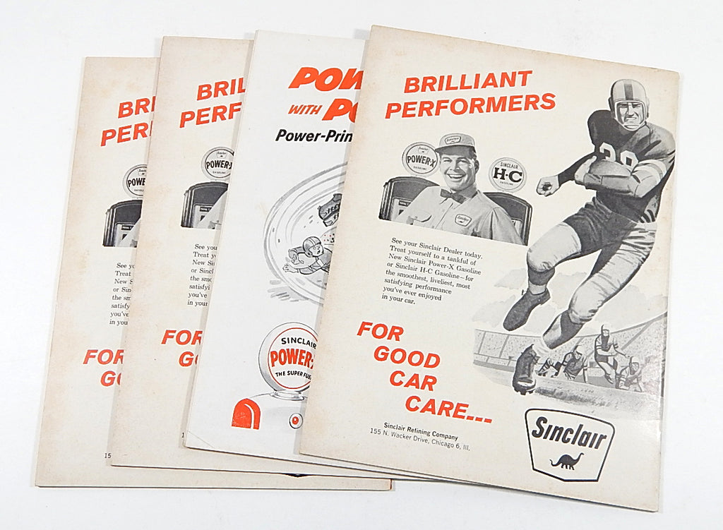 Lot of (4) Different 1954 to 1960 Dayton College Football Programs Pic2