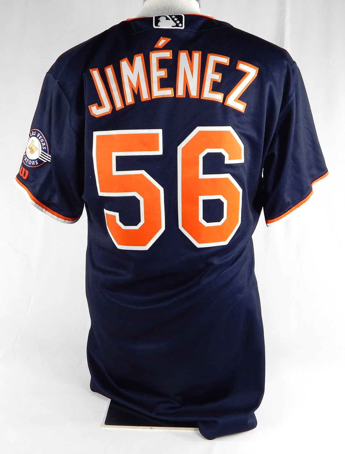 2024 Las Vegas Aviators Dany Jimenez #56 Game Used Navy Jersey 44 399 Pic2