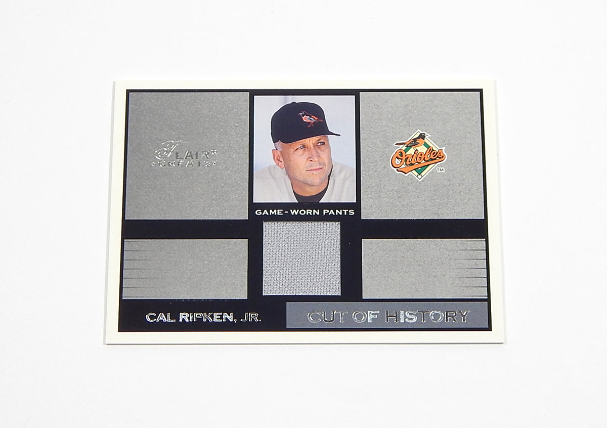 # 2003 Flair Greats Cut of History Game Used Cal Ripken Jr. #22 GU Pants Relic