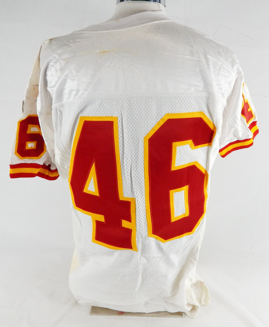 1996 Kansas City Chiefs #46 Game Issued White Jersey NP Rem 42 028 Pic2