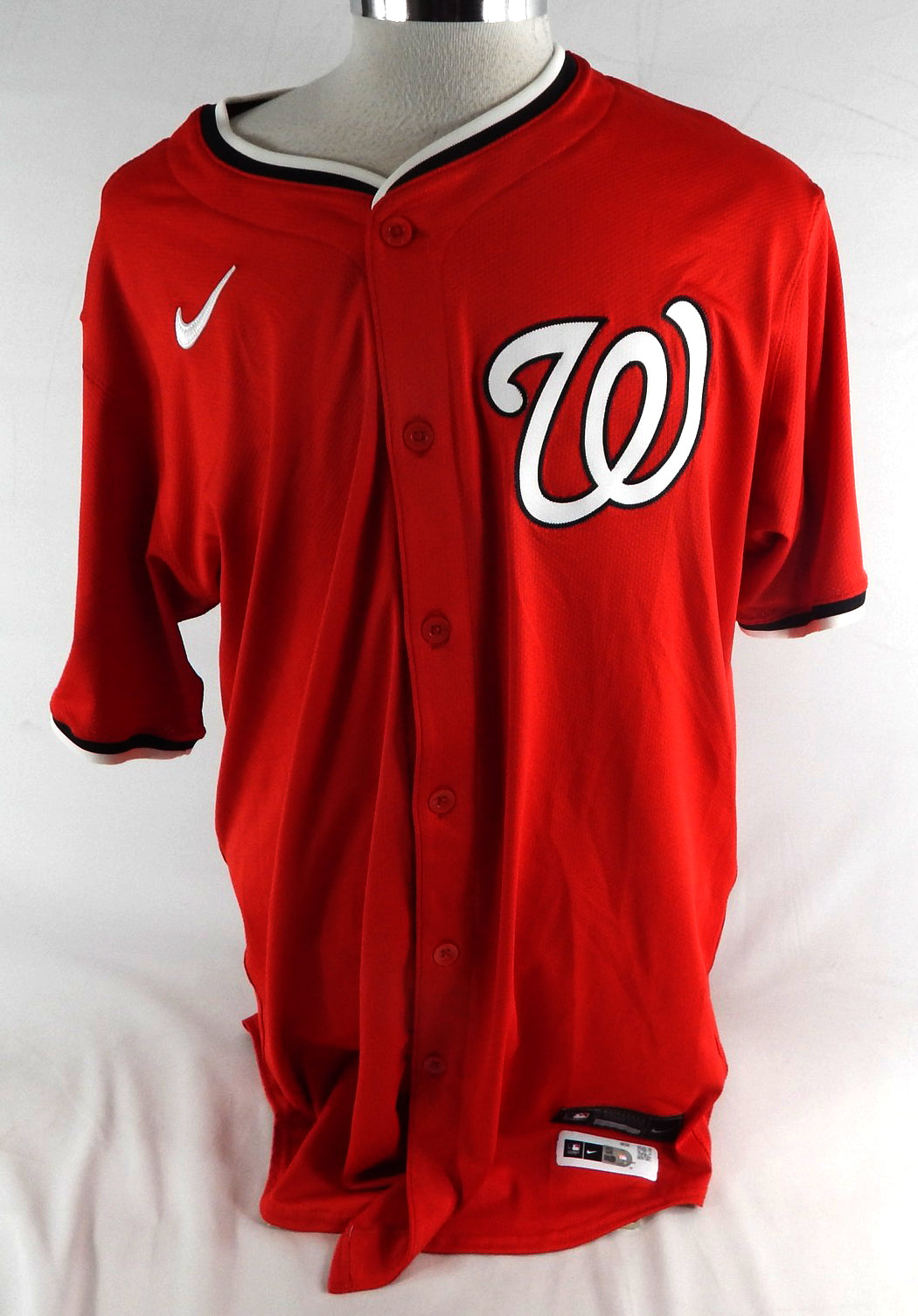 2025 Washington Nationals Mason Thompson #71 Game Issued Red Jersey 50 02