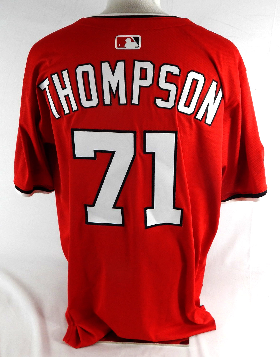 2025 Washington Nationals Mason Thompson #71 Game Issued Red Jersey 50 02 Pic2