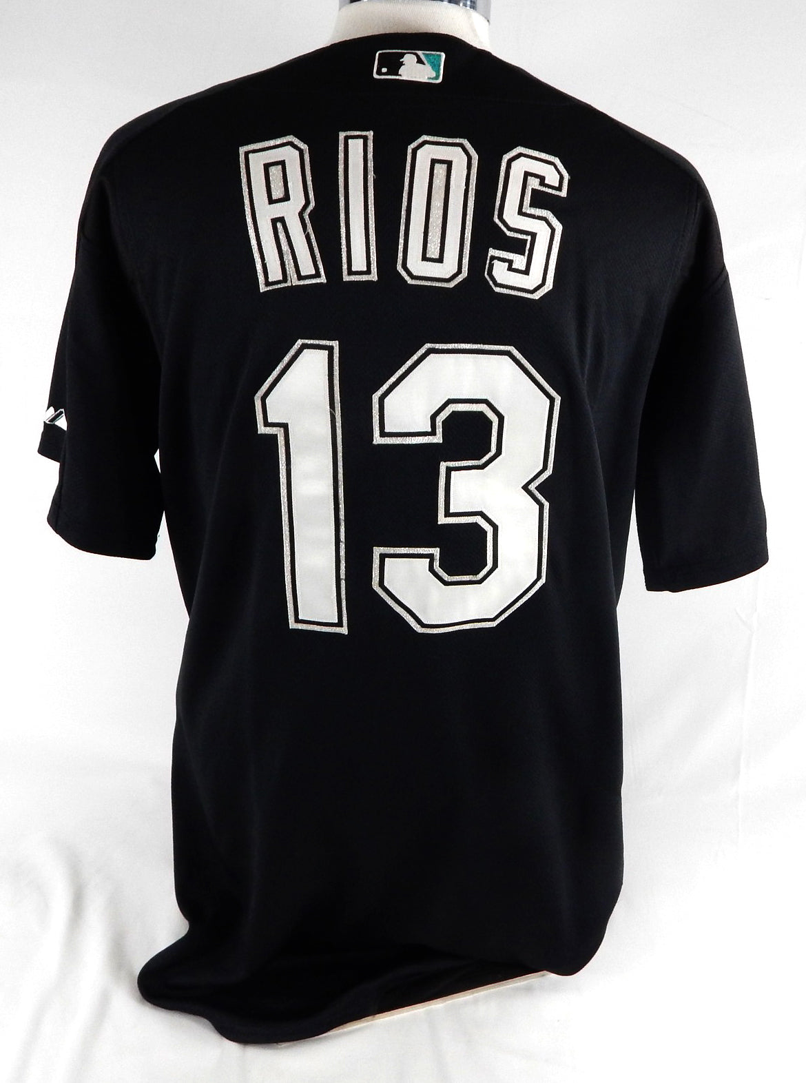 2003-06 Florida Marlins Rios #13 Game Used Black Jersey ST BP L 055 Pic2