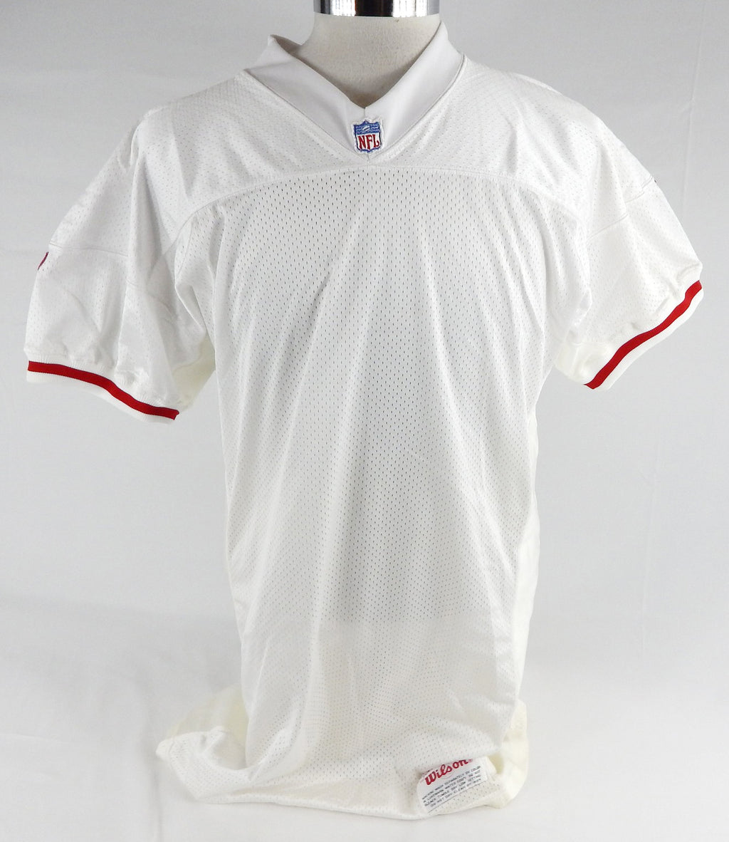 1990s San Francisco 49ers Blank Game Issued White Jersey 52 392
