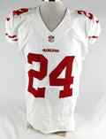 2013 San Francisco 49ers Anthony Dixon #24 Game Issued White Jersey NP R 44 199