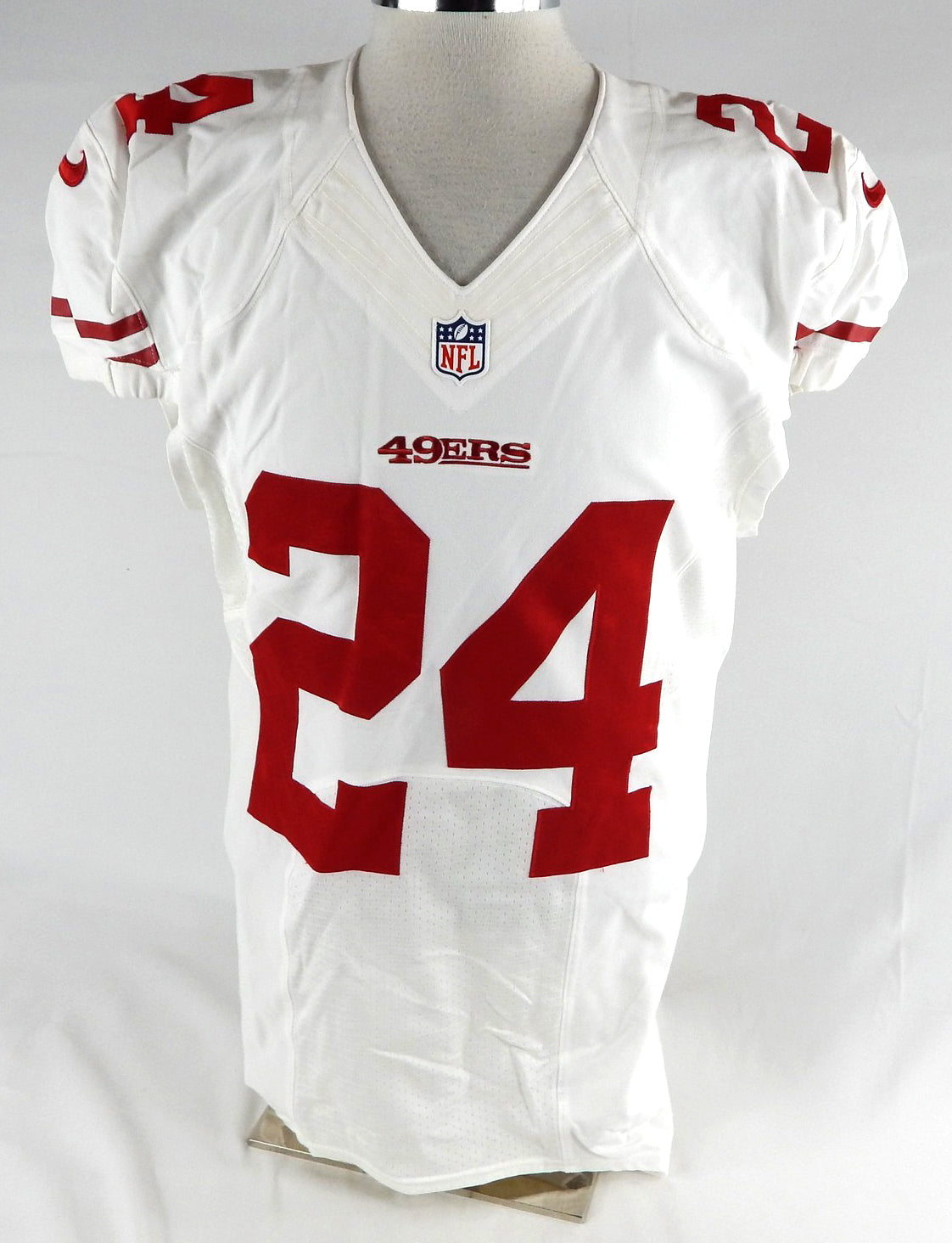 2013 San Francisco 49ers Anthony Dixon #24 Game Issued White Jersey NP R 44 199