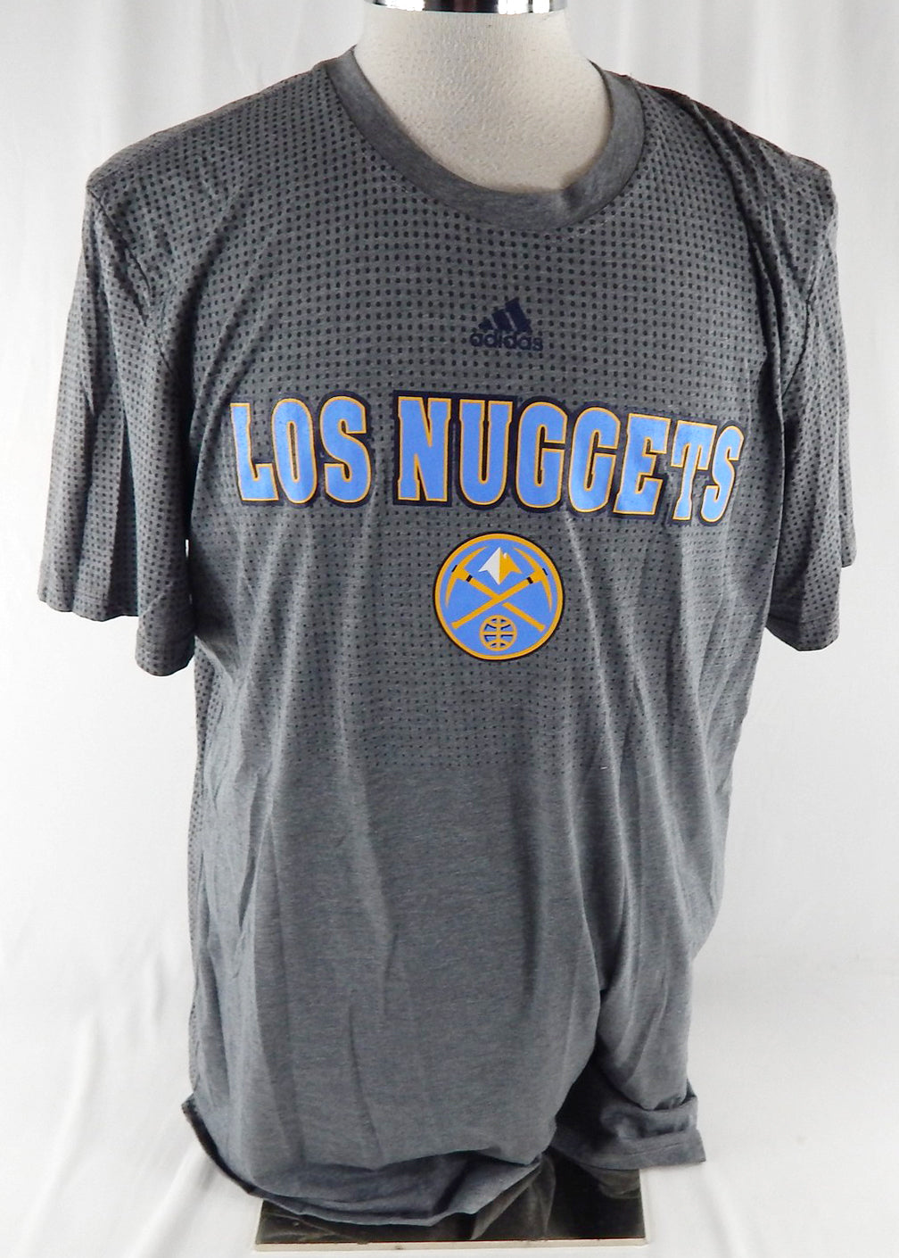 2016-17 Denver Nuggets Juancho Hernangomez #41 Game Used Grey Shooting Shirt 5