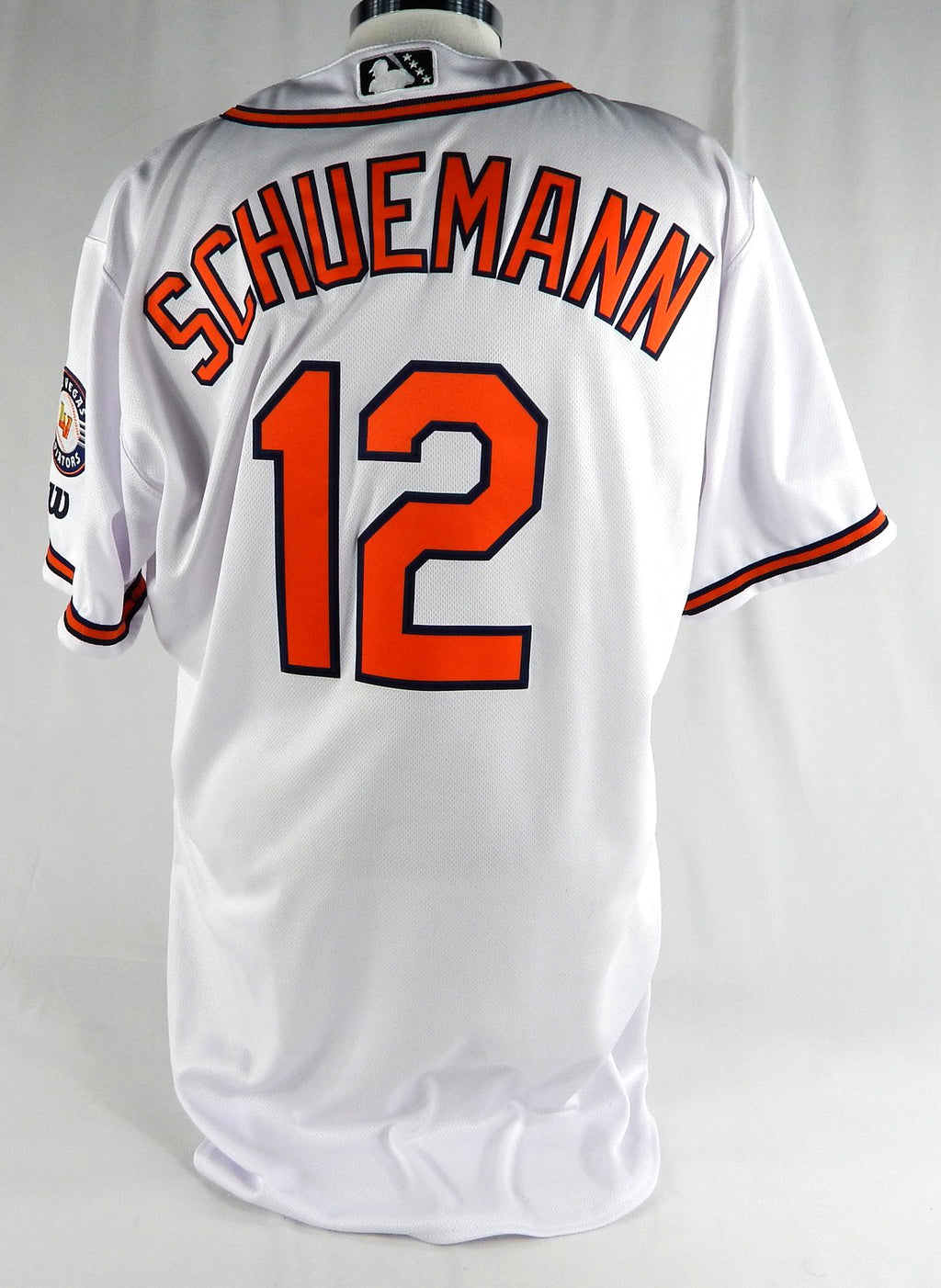 2024 Las Vegas Aviators Max Schuemann #12 Game Used White Jersey 46 405 Pic2