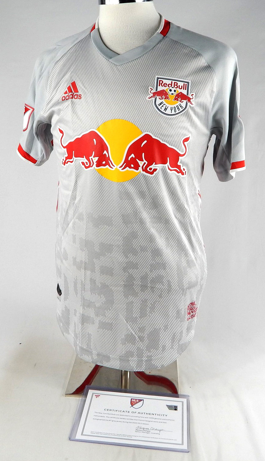 2020 New York Red Bulls Patrick Seagrist #7 Game Used Grey Jersey MLS Soccer M 4