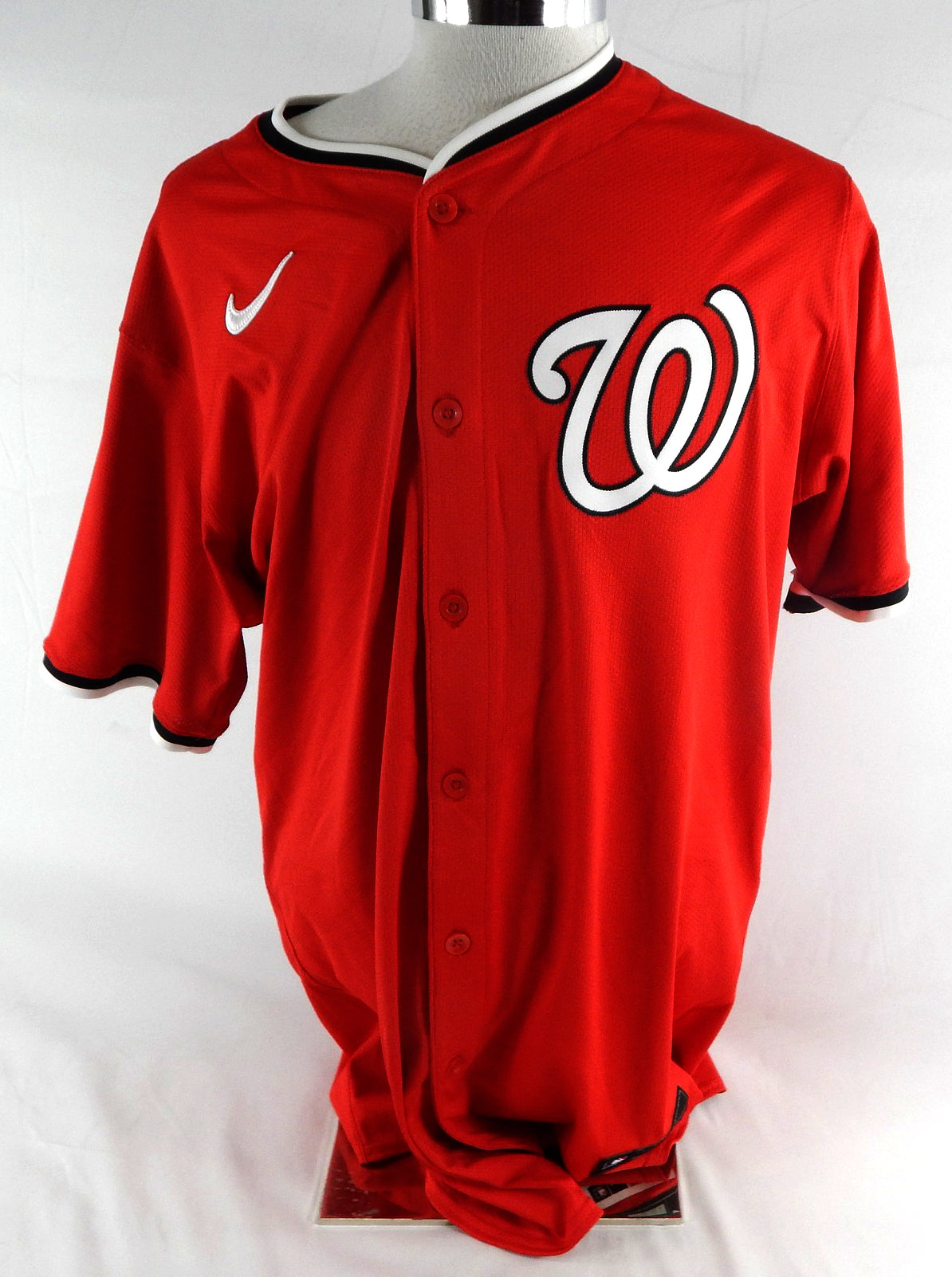 2025 Washington Nationals Tyler Stuart #78 Game Issued Red Jersey 48 05 Pic2