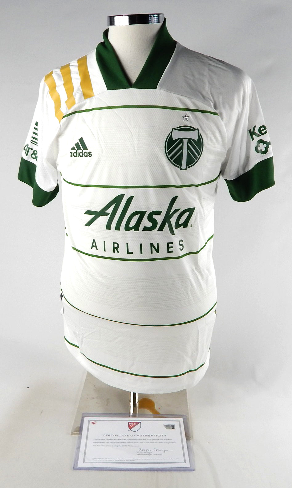 2020 Portland Timbers Chris Duvall #15 Game Used Signed White Jersey MLS Soccer