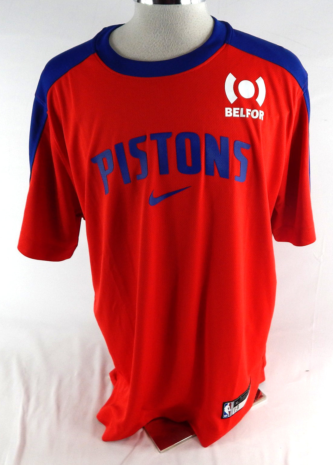 2024-25 Detroit Pistons Ron Harper Jr #13 Game Used Red Shooting Shirt XL 070
