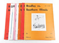 Lot of (9) Different 1956 & 1957 Bradley College Football Programs