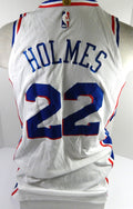 2017-18 Philadelphia 76ers Richaun Holmes #22 Game Issued White Jersey 48 0942