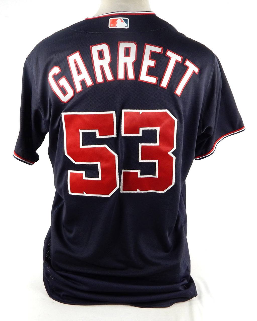 2021 Washington Nationals Reed Garrett #53 Game Issued Navy Jersey 46 768