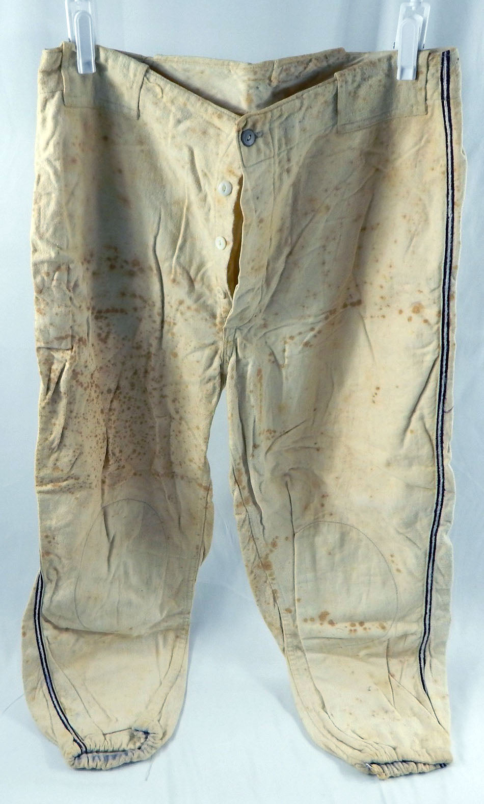 1950s Flannel Game Used White Baseball Pants Size DP113759