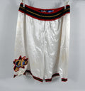 2000s Philadelphia 76ers Game Issued White Shorts 44+1 DP78892