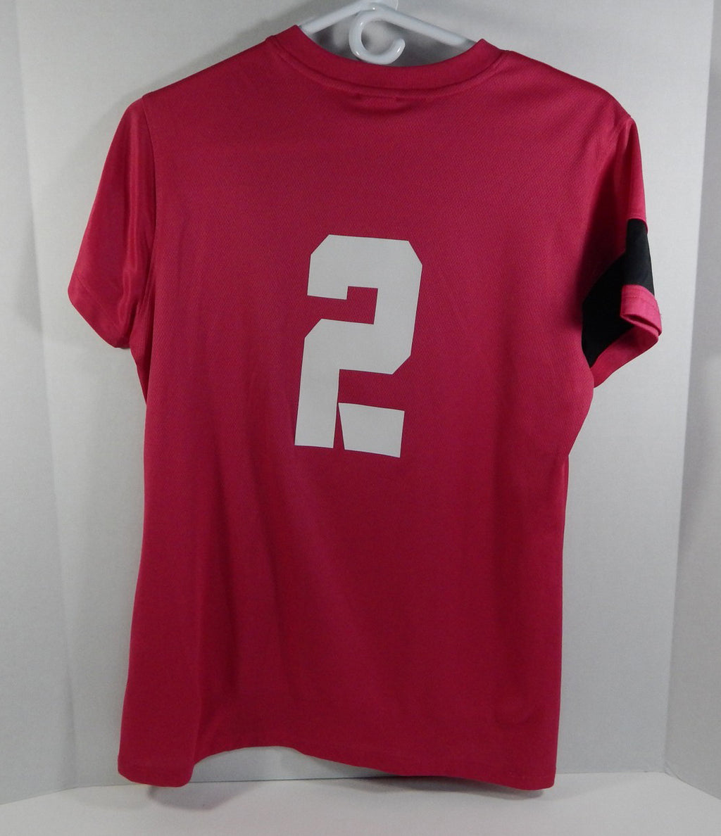 Texas Christian TCU Horned Frogs #2 Red/Black Nike Soccer Game Used Jersey 805 Pic2