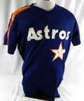 1992 Houston Astros Rich Scheid #49 Game Used Navy Jersey BP ST NP Rem 46 86