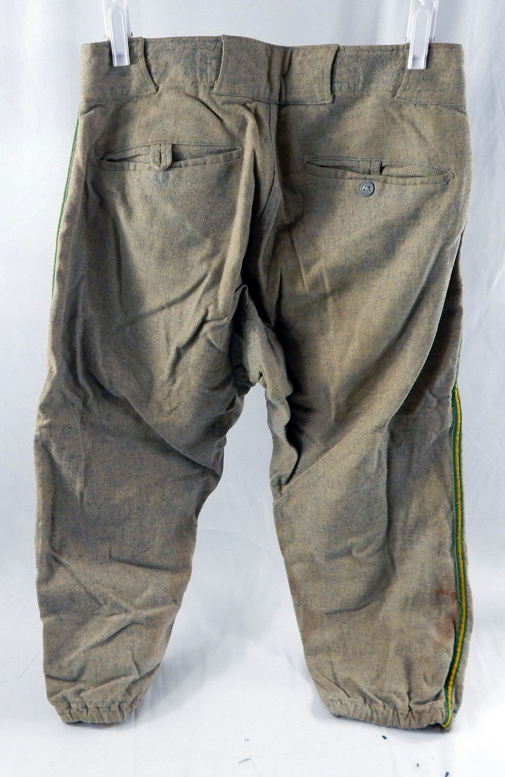 1950s Flannel Len P. O'connor Game Used Grey Baseball Pants Size 32 DP113765 Pic2