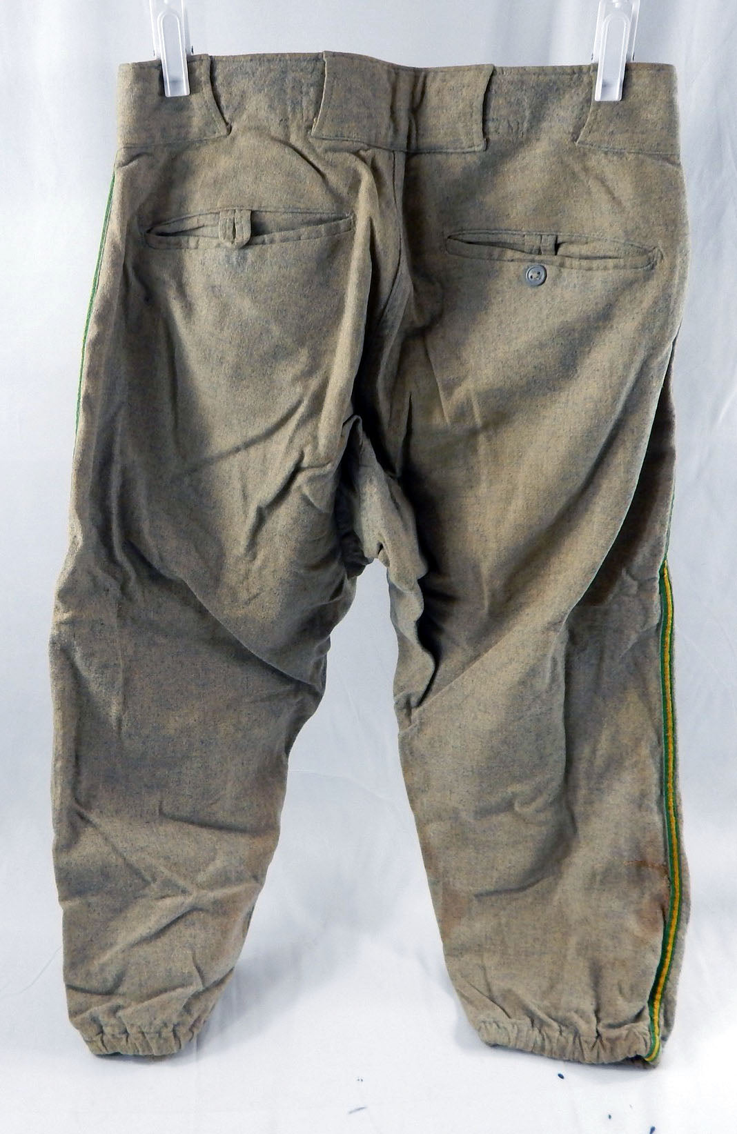 1950s Flannel Len P. O'connor Game Used Grey Baseball Pants Size 32 DP113765 Pic2