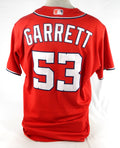 2022 Washington Nationals Stone Garrett #53 Game Issued Pos Used Red Jersey 48 5