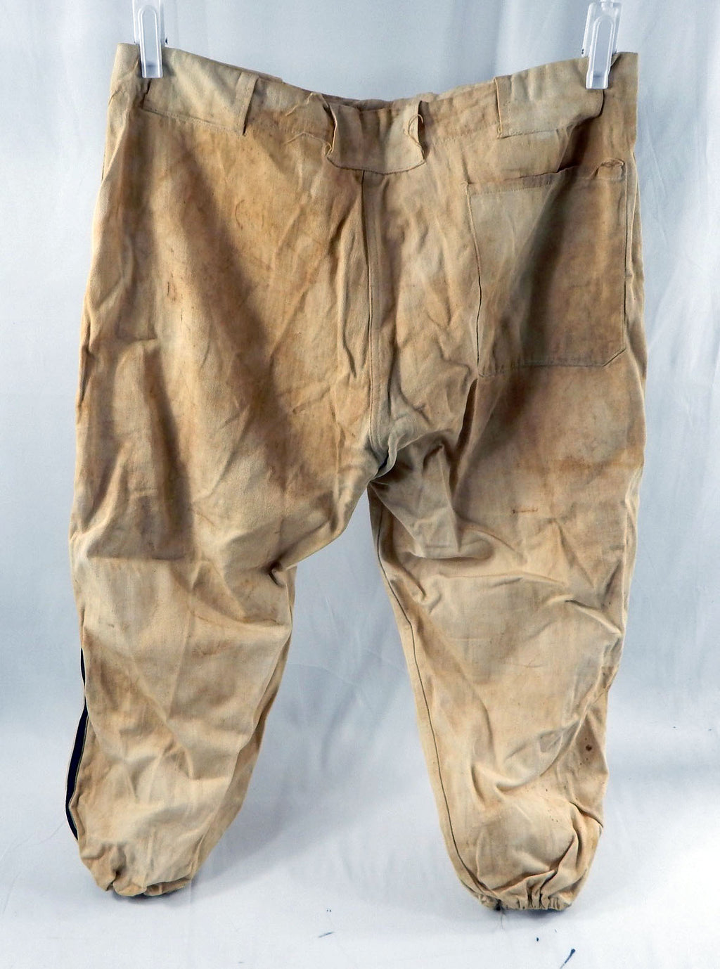 1950s Flannel Game Used White Baseball Pants Size DP113767 Pic2