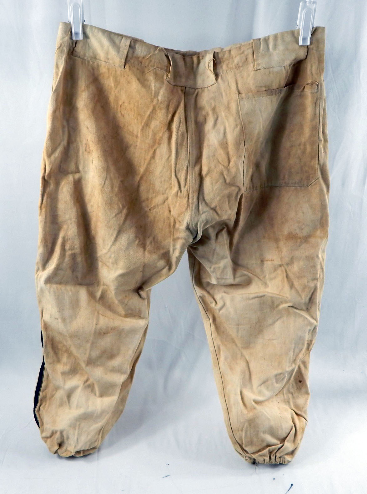 1950s Flannel Game Used White Baseball Pants Size DP113767 Pic2