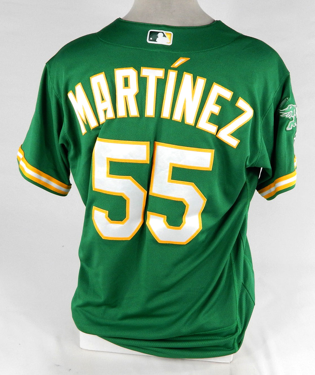 2023 Oakland Athletics Adrian Martinez #55 Game Used Kelly Green Jersey 46 75854 Pic2