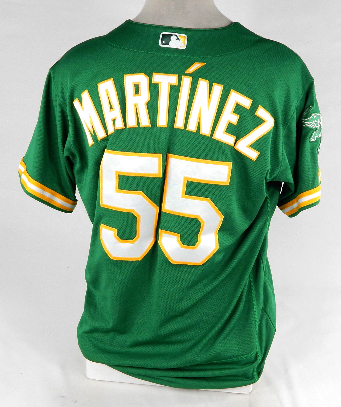 2023 Oakland Athletics Adrian Martinez #55 Game Used Kelly Green Jersey 46 75854 Pic2