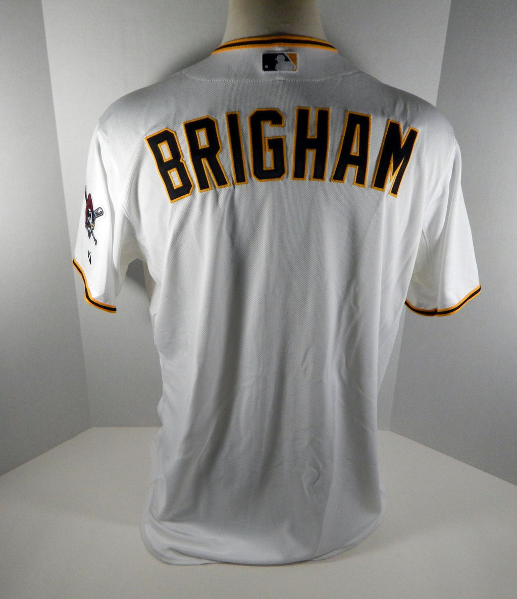 2014 Pittsburgh Pirates Jake Brigham Game Issued White Jersey Ralph Kiner 32957