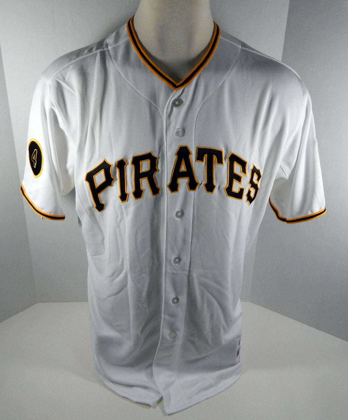 2014 Pittsburgh Pirates Jake Brigham Game Issued White Jersey Ralph Kiner 32957 Pic2