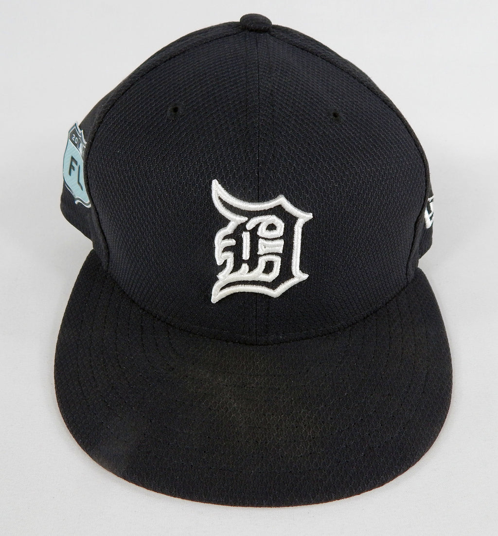 2017 Detroit Tigers Shane Greene #61 Game Issued Pos Used Navy Hat ST Patch 7 2