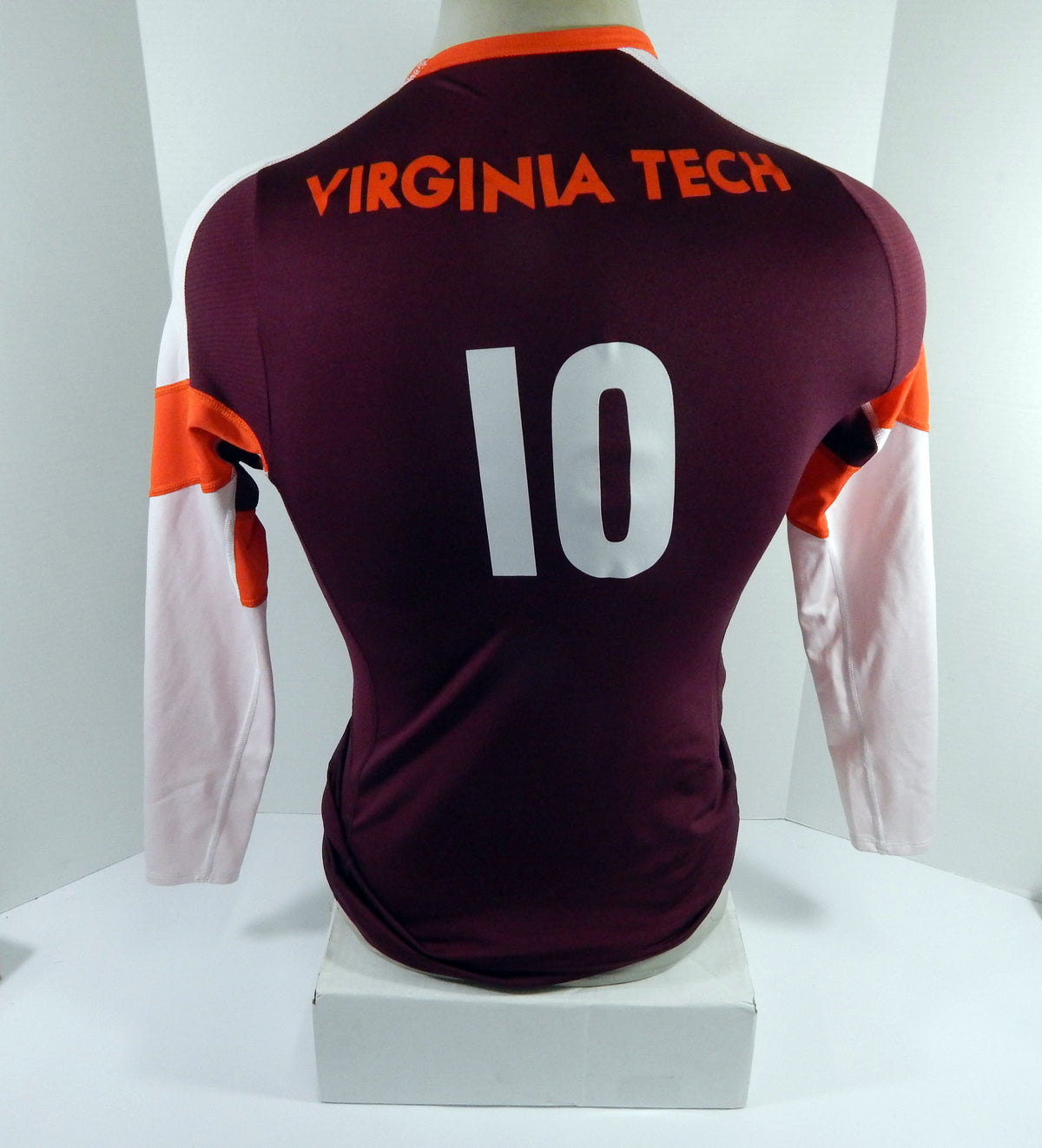 Virginia Tech Hokies #10 Game Used Maroon Volleyball Jersey M DP64509 Pic2