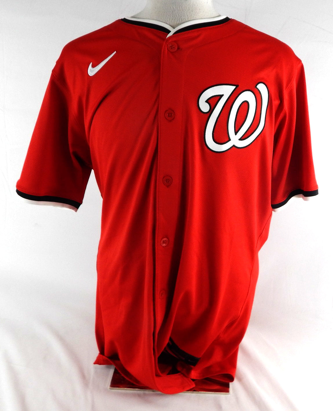 2025 Washington Nationals Josiah Gray #40 Game Issued Red Jersey 46 112