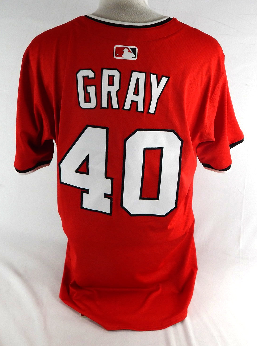 2025 Washington Nationals Josiah Gray #40 Game Issued Red Jersey 46 112 Pic2