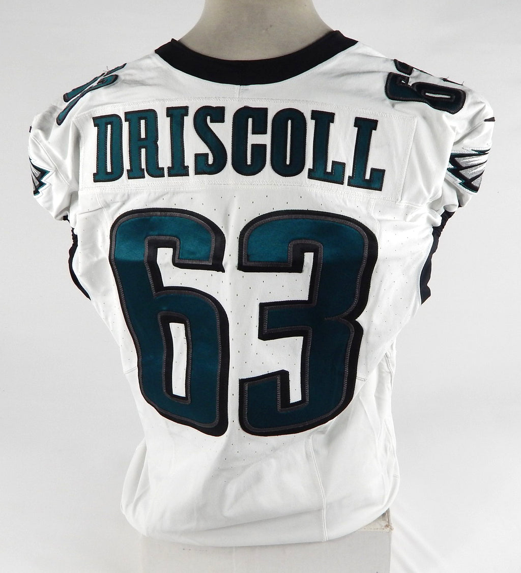 2023 Philadelphia Eagles Jack Driscoll #63 Game Used White Jersey 48 DP71262