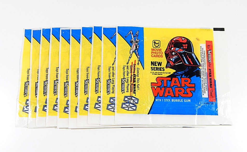Lot of (10) 1977 Topps Star Wars Empire Series 2 Empty Wax Pack Wrappers