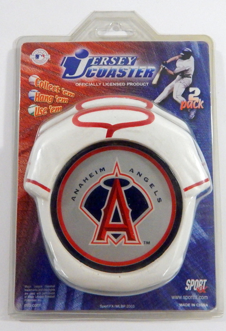 Lot of (2) Anaheim Angels Logo Jersey Coaster 2-Pack NIP
