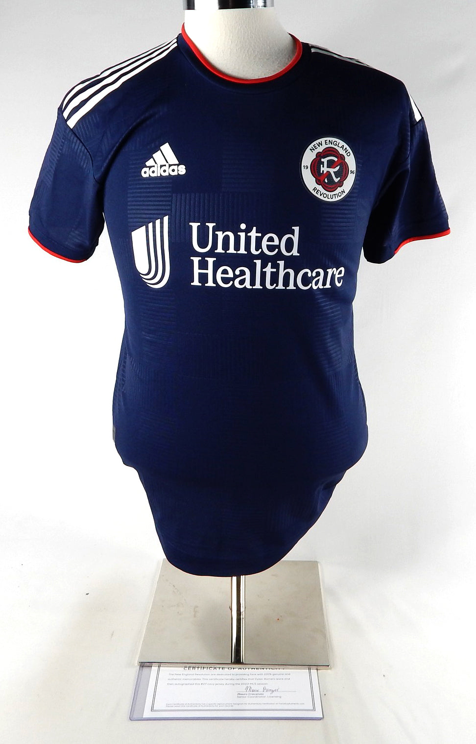 2022 New England Revolution Dylan Borrero #27 Game Used Signed Blue Jersey MLS 3