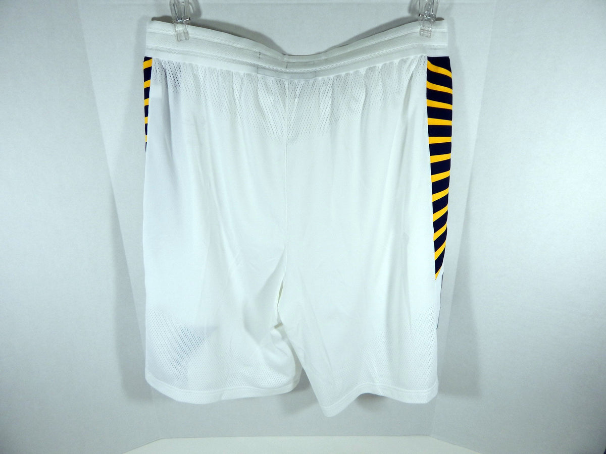 2017-18 Indiana Pacers Game Issued White Game Shorts Assoc Ed Nike Pro Cut 44+2 Pic2