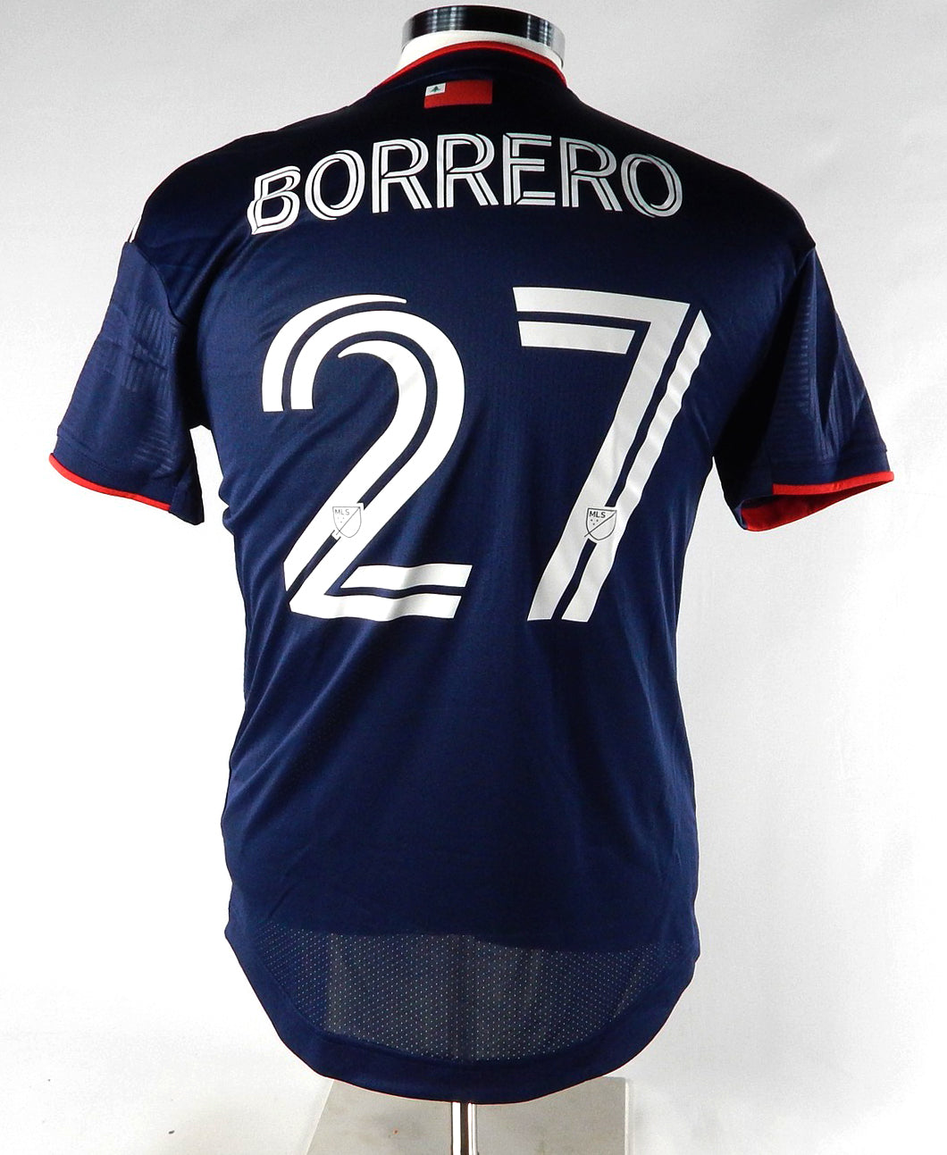 2022 New England Revolution Dylan Borrero #27 Game Used Signed Blue Jersey MLS 3 Pic2