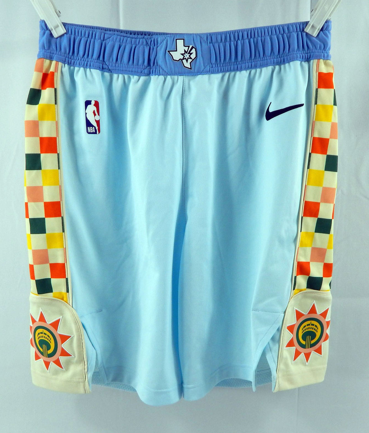 2024-25 San Antonio Spurs Jordan McLaughlin #11 Game Used Blue Shorts City 36 5
