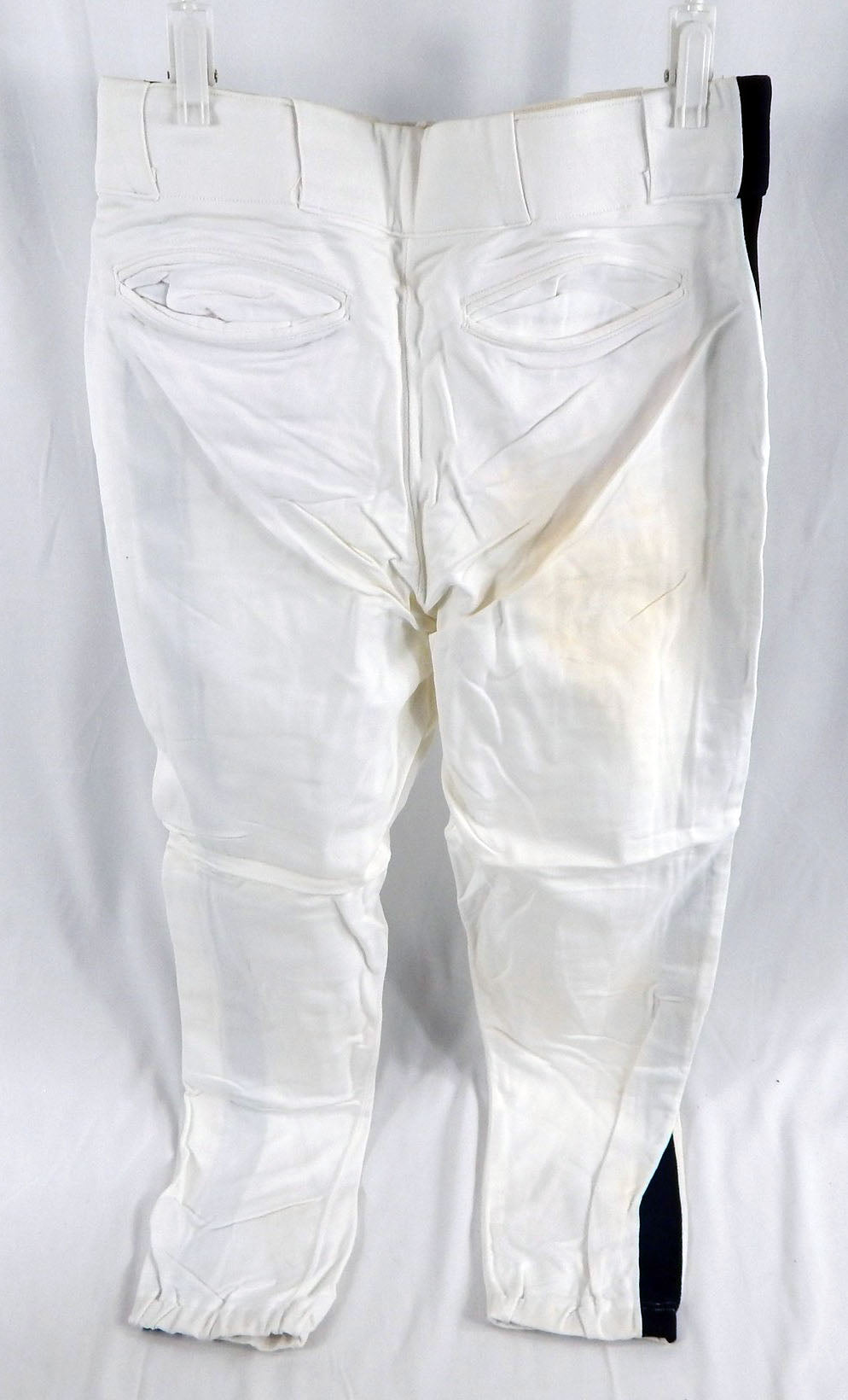 1992 Houston Astros Eddie Taubensee #6 Game Used White Pants 36 319 Pic2