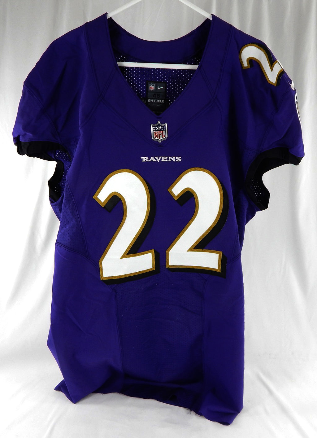 2022 Baltimore Ravens #22 Game Issued Purple Jersey NR R 48 866