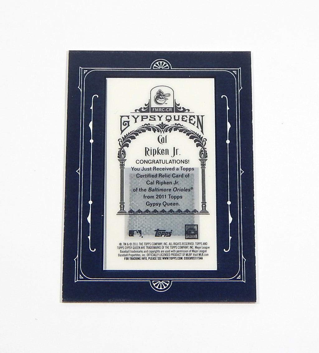 2011 Topps Gypsy Queen Framed Mini Relics Cal Ripken Jr. #FMRC-CR GU Jersey Pic2