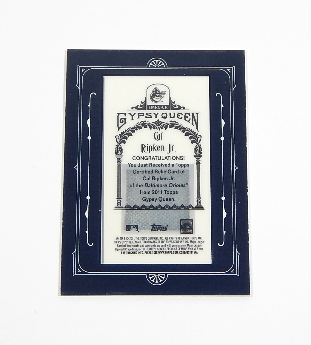 2011 Topps Gypsy Queen Framed Mini Relics Cal Ripken Jr. #FMRC-CR GU Jersey Pic2